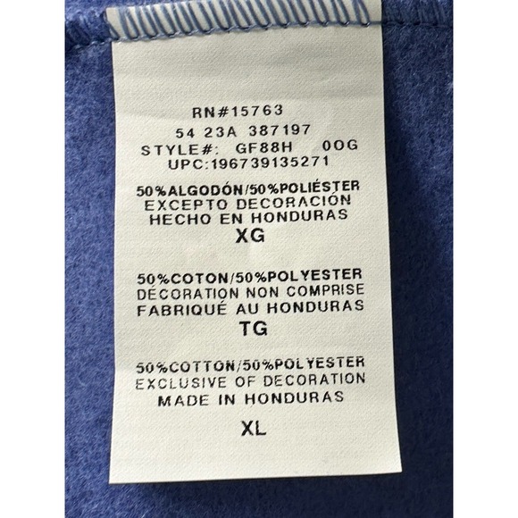 Champion Powerblend Fleece Long Sleeve Winged Foot Sweatshirt Men's XL NWT Blue - Picture 6 of 8